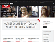 Tablet Screenshot of italiamodashop.com